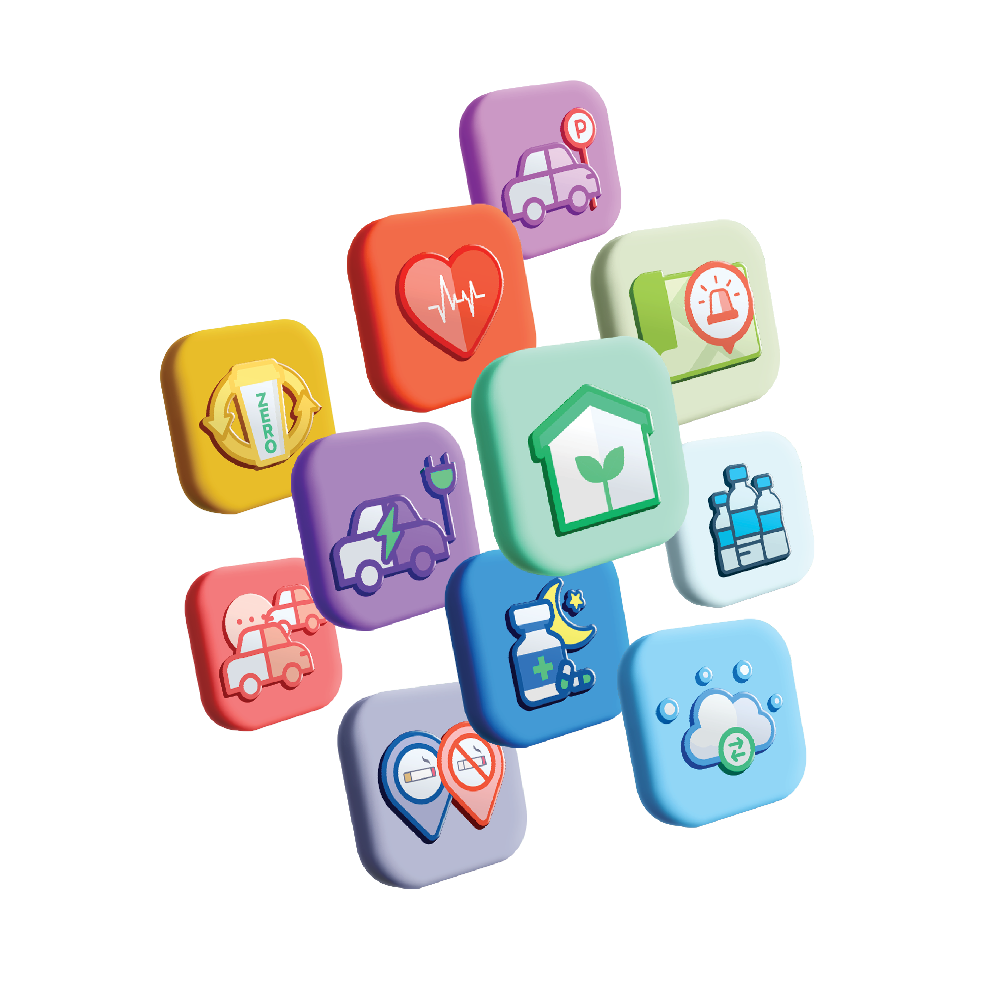 스마트시티 아이콘들